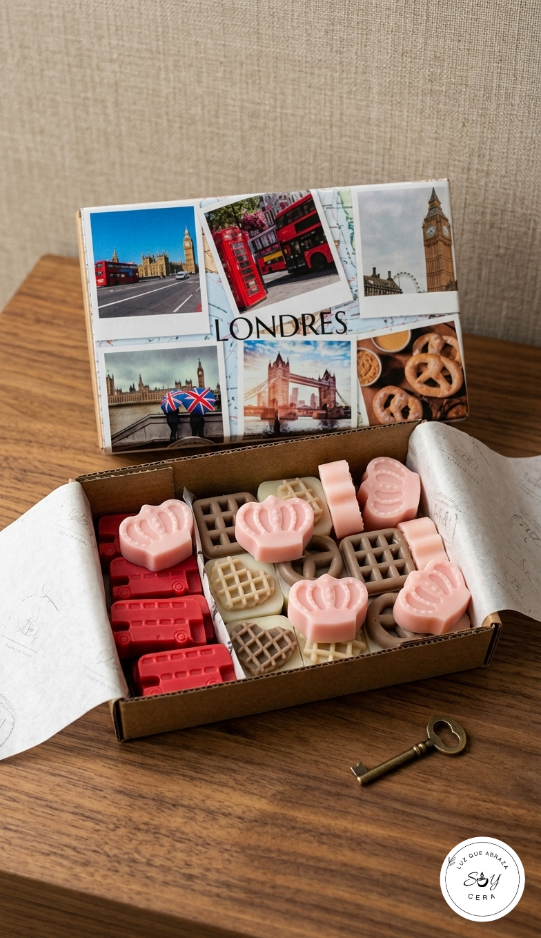 LONDRES | Set de Wax Melts de Cera Vegetal con Figuras Británicas