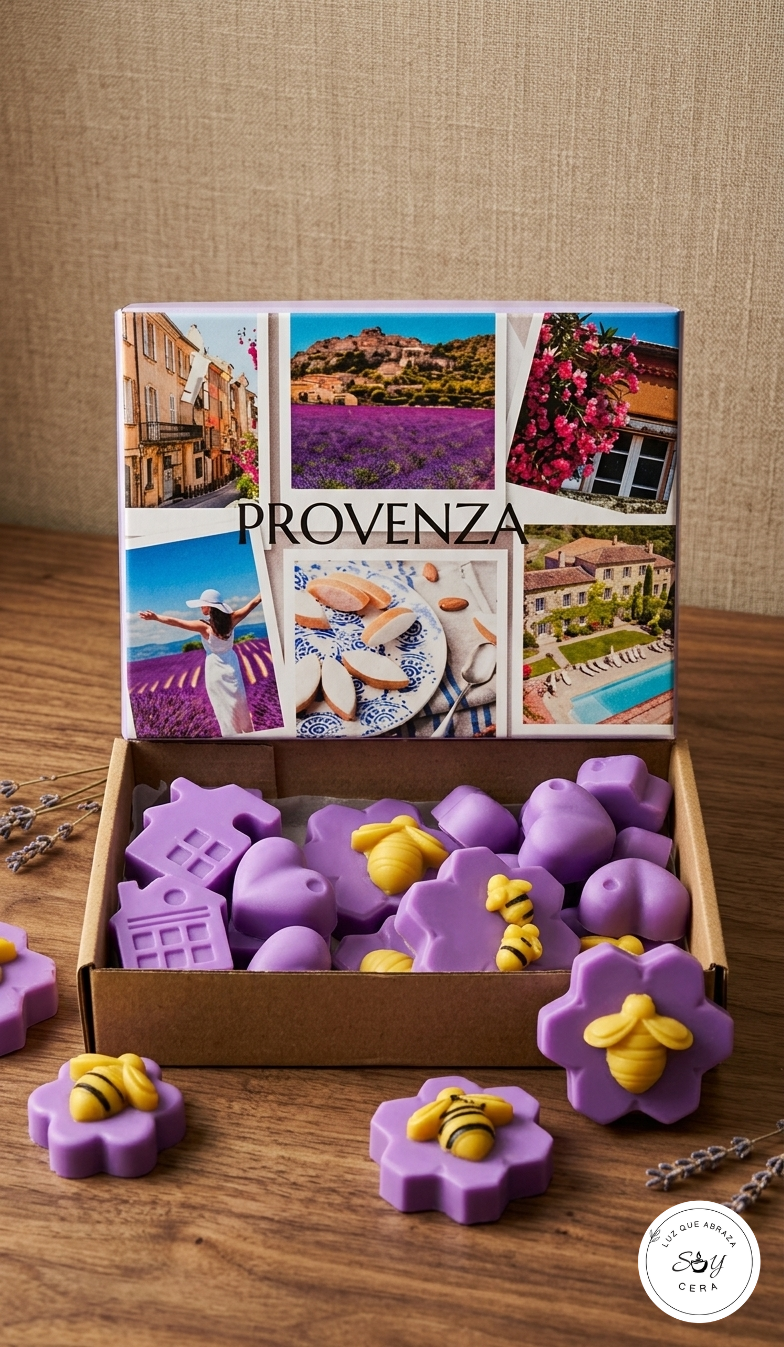 PROVENZA | Set de Wax Melts de Cera Vegetal con Figuras de Campo