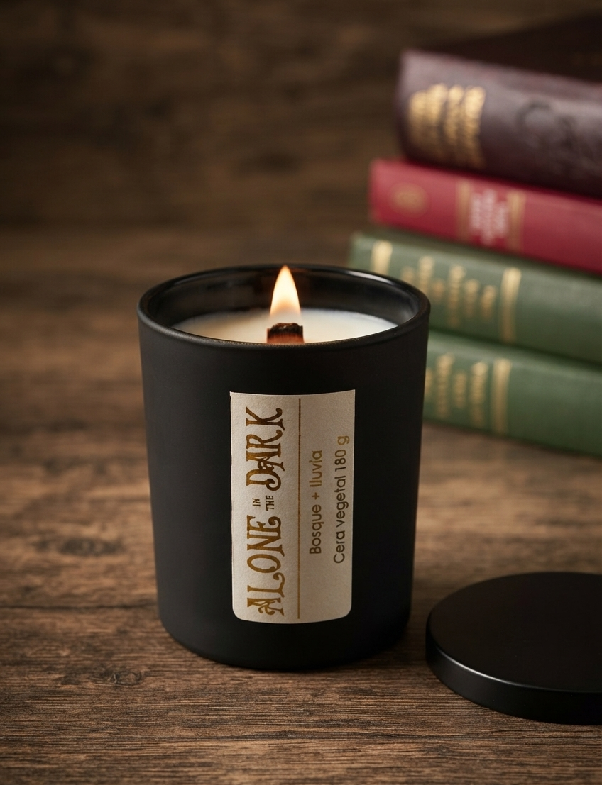 Vela Literaria Artesanal | Cera de Soja 180g | Regalo para Amantes de los Libros